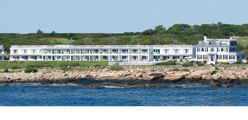 Seaward view of Bass Rocks Ocean Inn