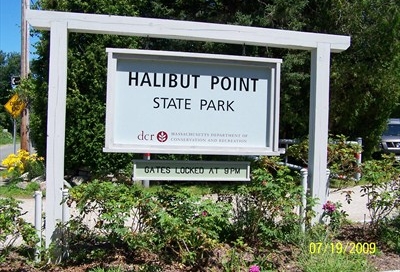 halibut point state park sign