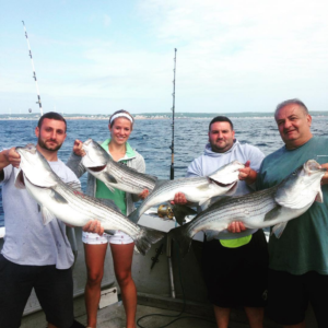 Striped Bass fishing charter Gloucester ma