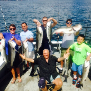 striped bass charter party